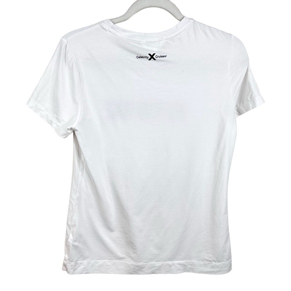 Athleta Outbound Tee Simone Biles Use Your Voice Bright White Top Small - Picture 14 of 14